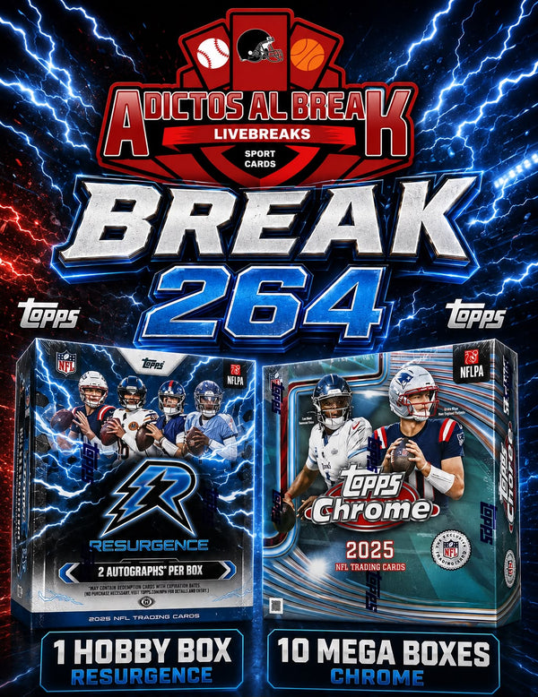 BREAK #264 : 1 HOBBY RESURGENCE + 10 MEGA TOPPS CHROME (2 AUTOGRAFOS ASEGURADOS)