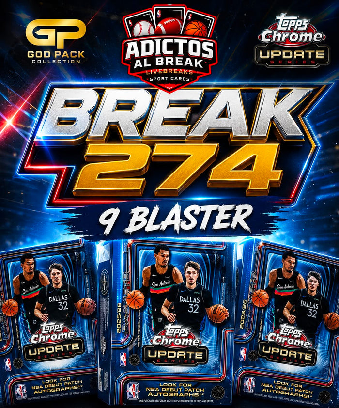 BREAK #274 · NBA Topps Chrome Update Series 2025/26 · 9 Blasters