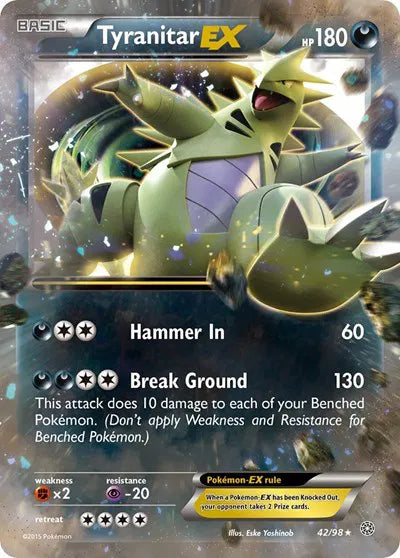 Tyranitar EX - Ancient Origins (Ultra Rare)