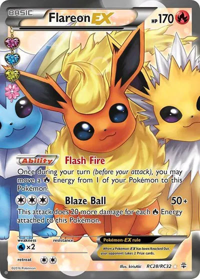 Flareon EX (Full Art) - Generations: Radiant Collection (Ultra Rare)