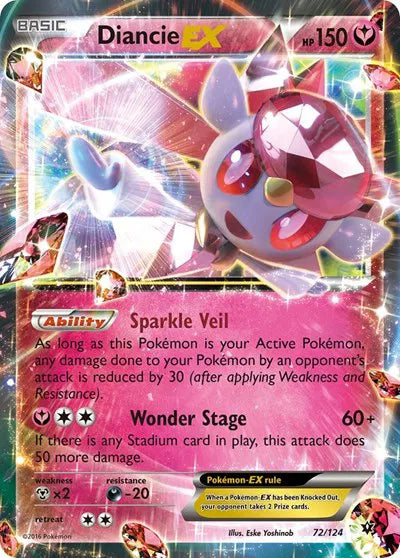 Diancie EX - Fates Collide (Ultra Rare)