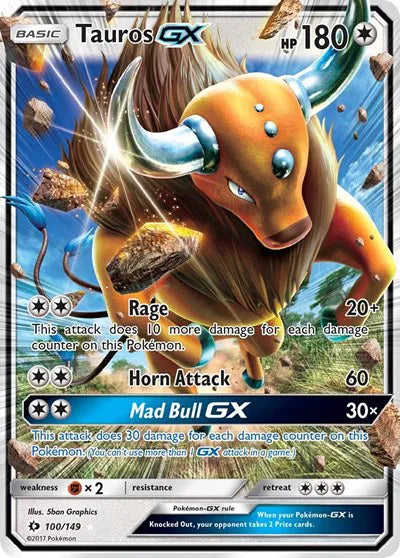 Tauros GX - Sun & Moon Base Set (Ultra Rare)