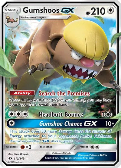 Gumshoos GX - Sun & Moon Base Set (Ultra Rare)