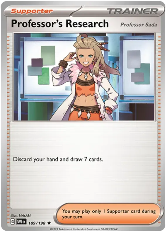 Professor's Research (Professor Sada) - Scarlet & Violet Base Set