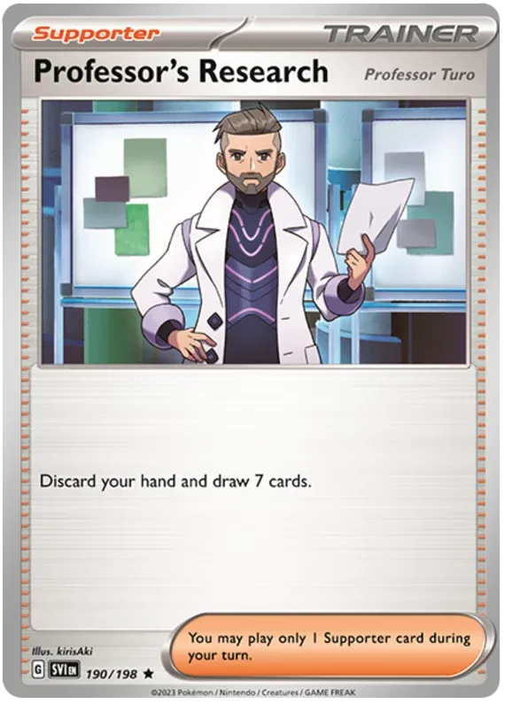 Professor's Research (Professor Turo) - Scarlet & Violet Base Set