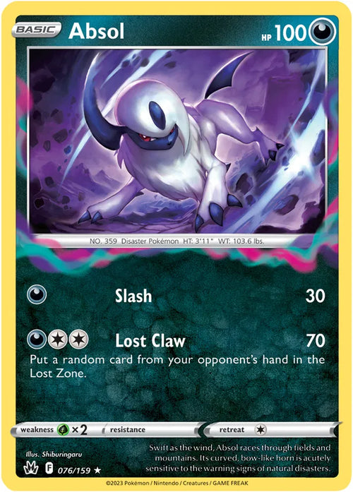 Absol - Crown Zenith — Single | God Pack Collection