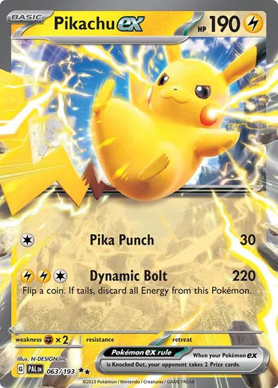 Pikachu ex - Paldea Evolved (Double Rare)