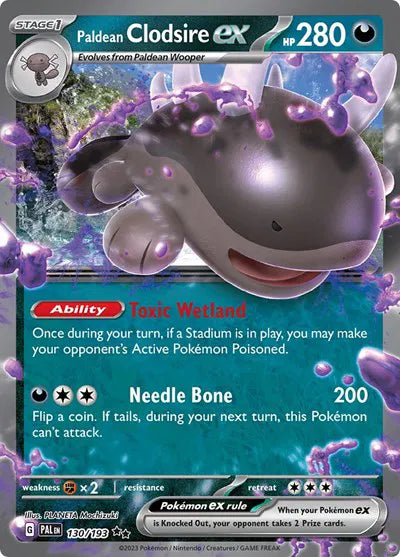 Paldean Clodsire ex - Paldea Evolved (Double Rare)