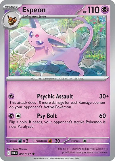Espeon - Obsidian Flames