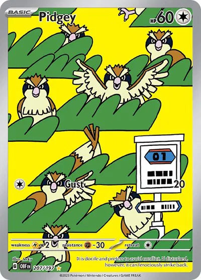 Pidgey - Obsidian Flames (Illustration Rare)