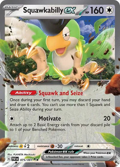 Squawkabilly ex - Paldean Fates (Double Rare)