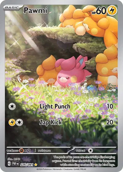 Pawmi - Paldean Fates (Illustration Rare)