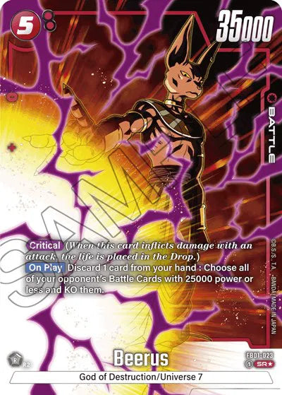 Beerus - FB01-023 (Alternate Art) - Awakened Pulse (Super Rare)