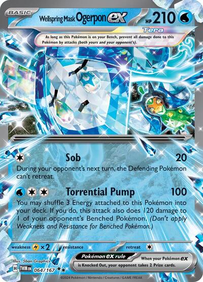 Wellspring Mask Ogerpon ex - Twilight Masquerade (Double Rare)