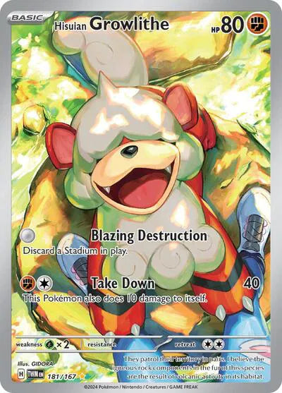 Hisuian Growlithe - Twilight Masquerade (Illustration Rare)