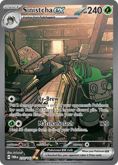 Sinistcha ex - Twilight Masquerade (Special Illustration Rare, 210/167 Holo)