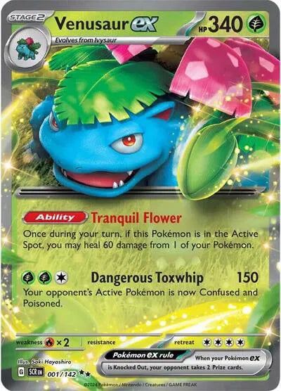 Venusaur ex - Stellar Crown (Double Rare)