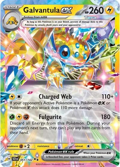 Galvantula ex - Stellar Crown (Double Rare, 051/142 Holo)
