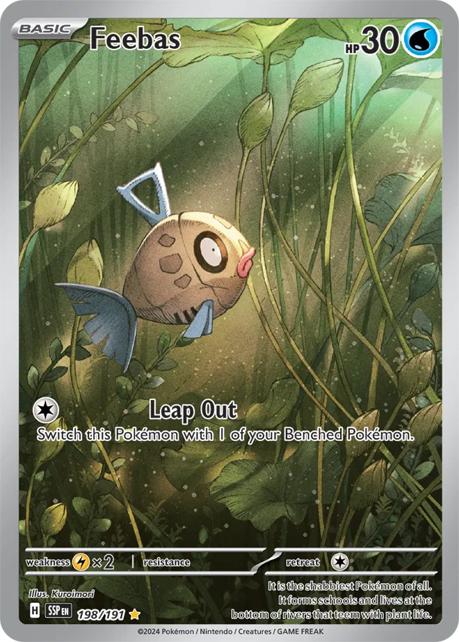 Feebas - Surging Sparks (Illustration Rare)