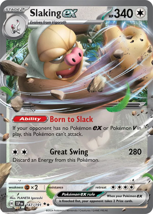 Slaking ex - Surging Sparks (Double Rare)