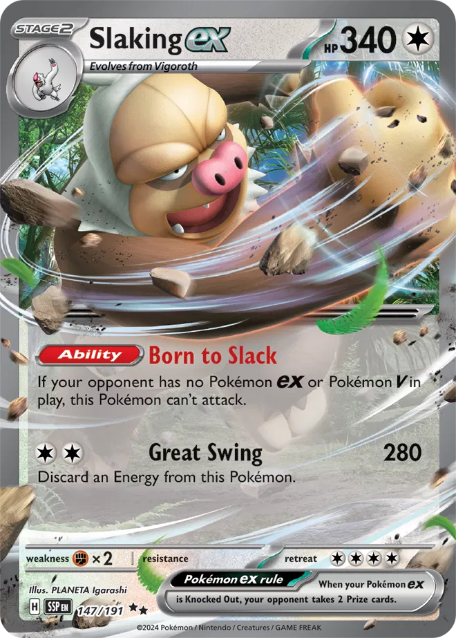Slaking ex - Surging Sparks (Double Rare)