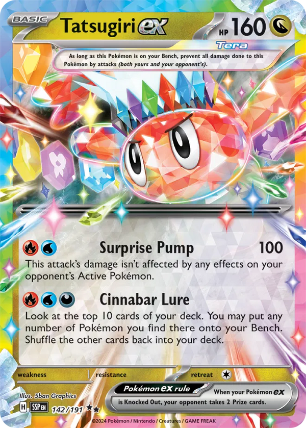 Tatsugiri ex - Surging Sparks (Double Rare)