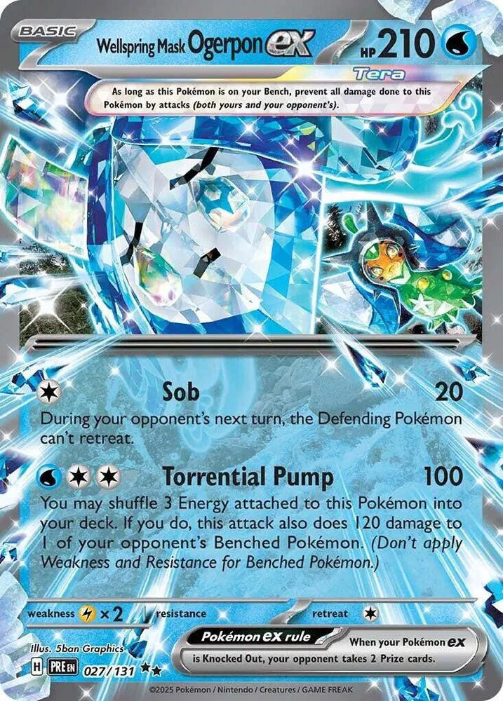 Wellspring Mask Ogerpon ex - Prismatic Evolutions (Double Rare, 027/131 Holo)