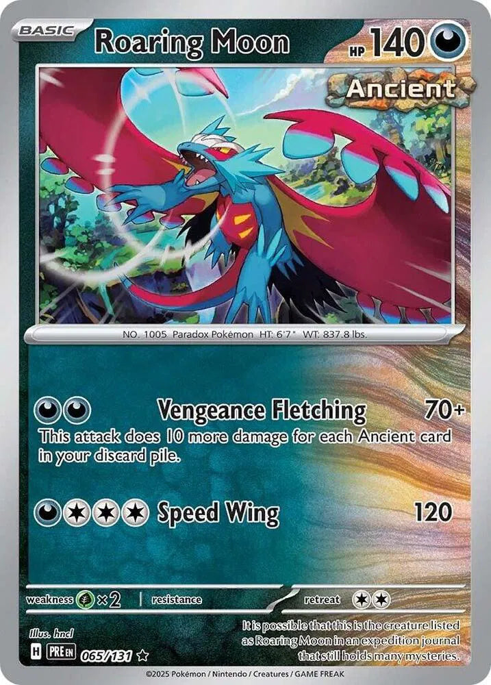 Roaring Moon - Prismatic Evolutions (065/131 Reverse Holo)