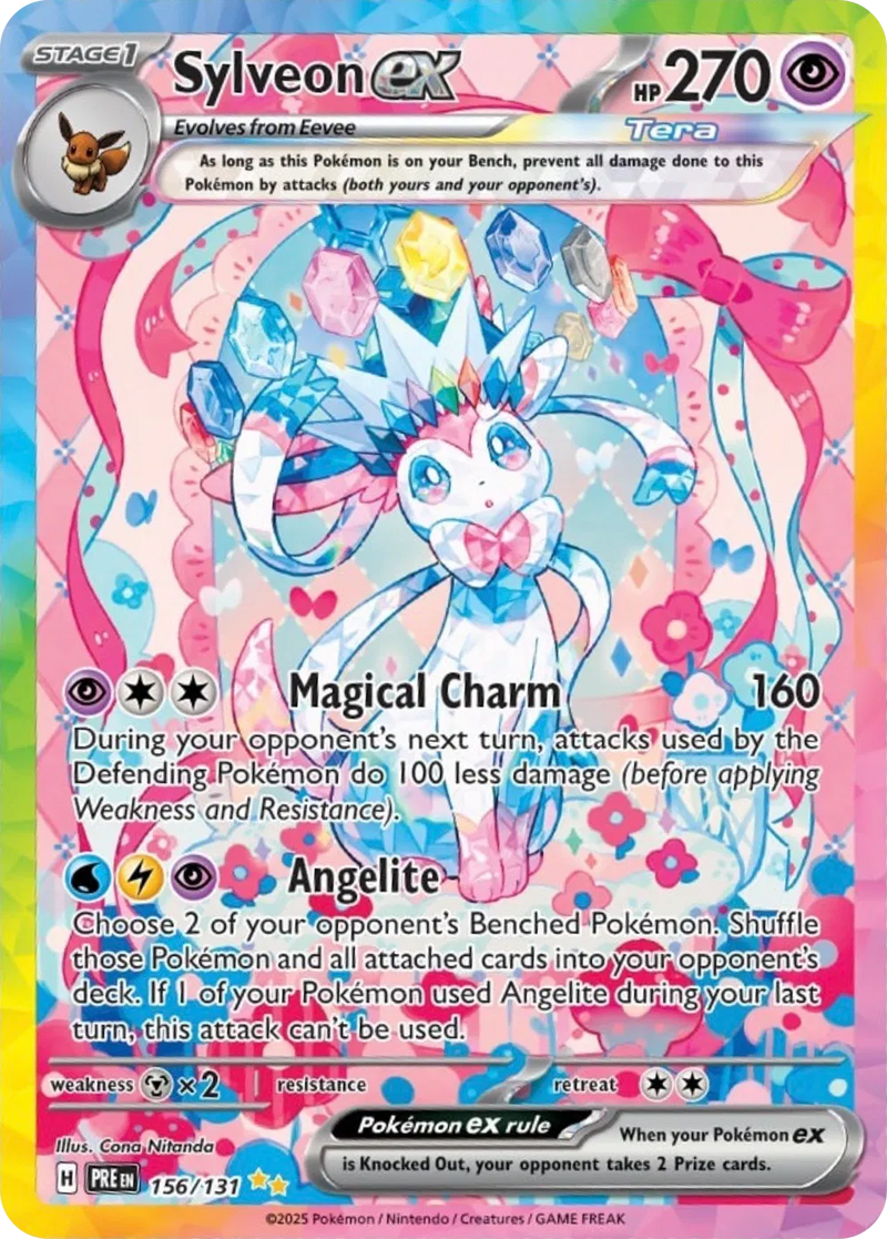 Sylveon ex - Prismatic Evolutions (Special Illustration Rare, 156/131 Holo)