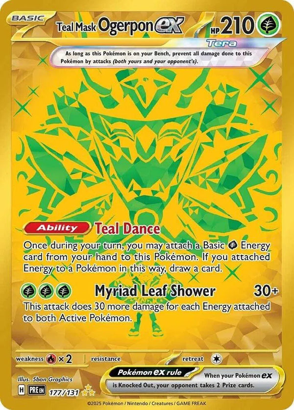 Teal Mask Ogerpon ex - Prismatic Evolutions (Hyper Rare)