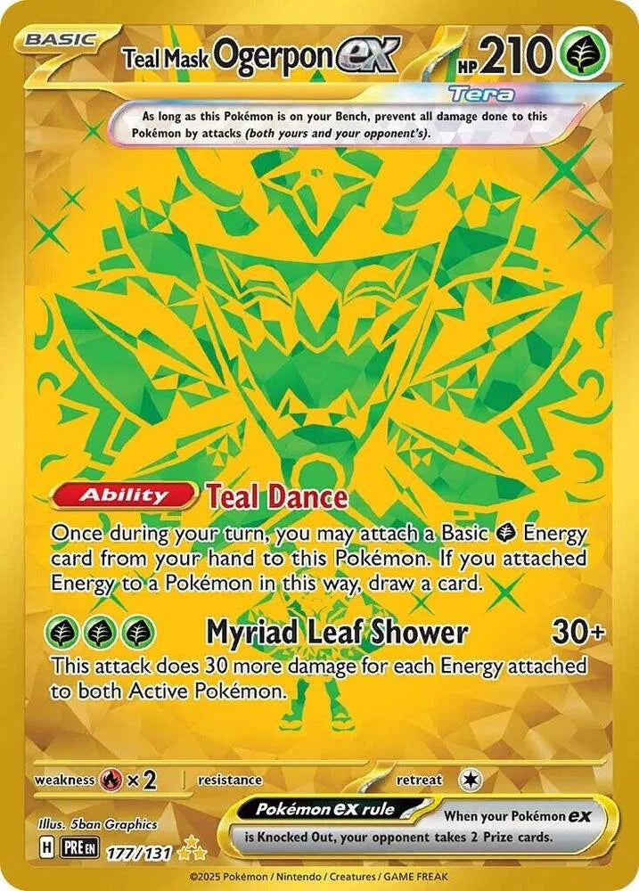 Teal Mask Ogerpon ex - Prismatic Evolutions (Hyper Rare)