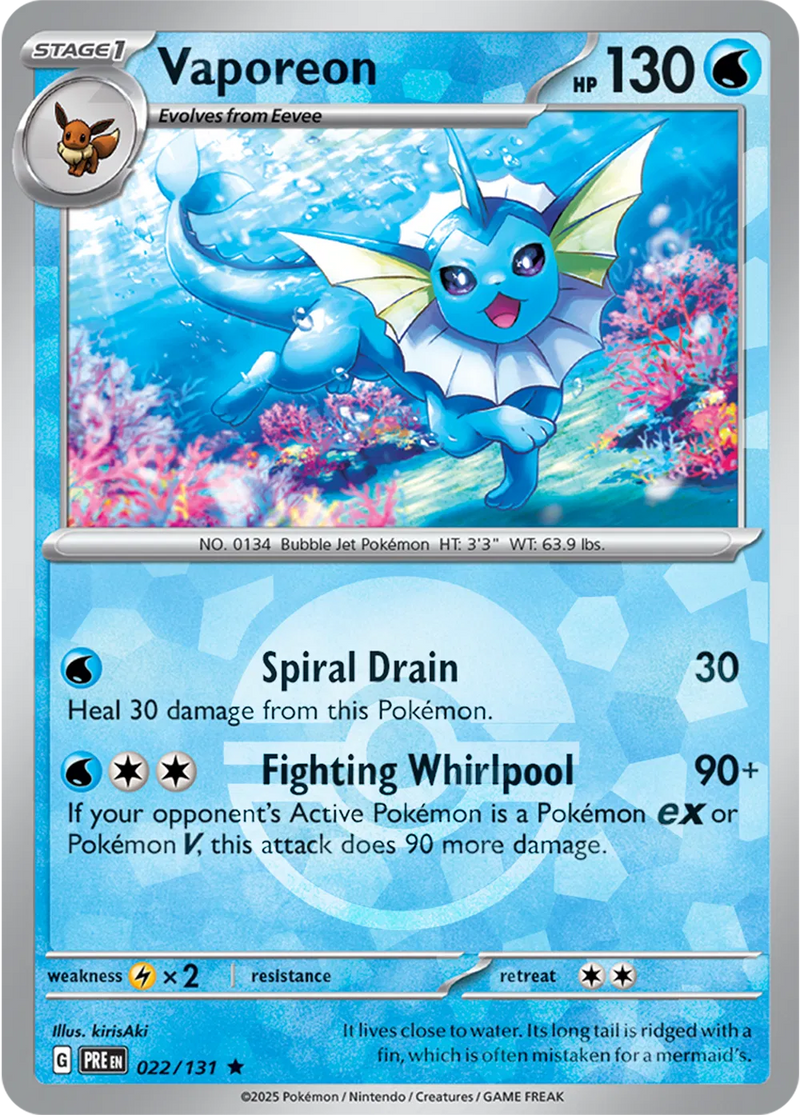 Vaporeon (Poke Ball Pattern) - Prismatic Evolutions