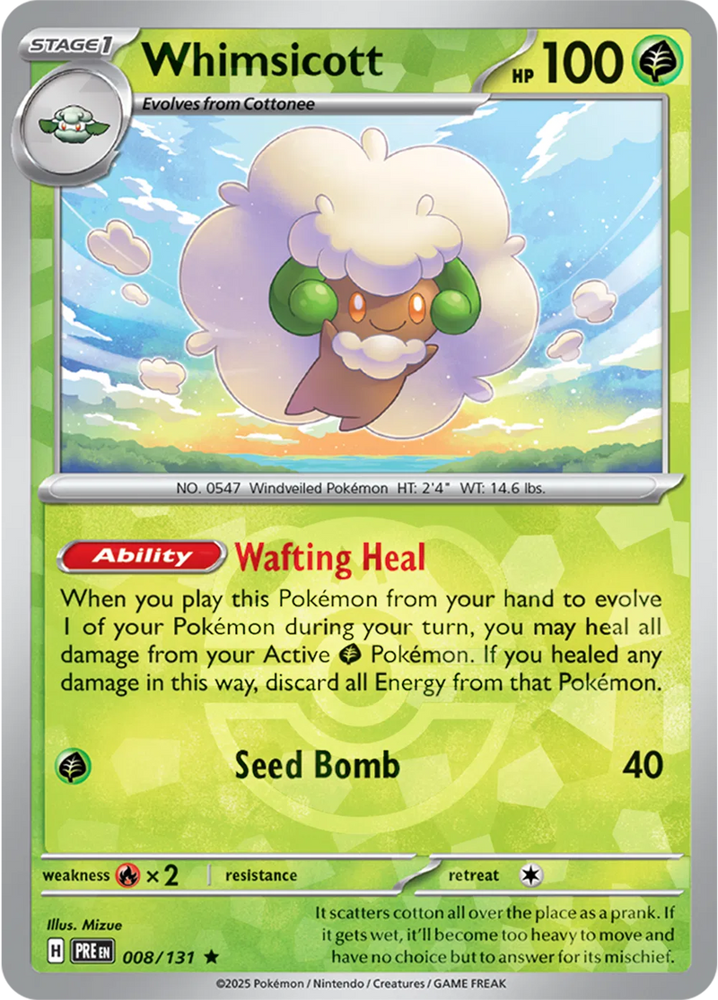Whimsicott (Master Ball Pattern) - Prismatic Evolutions