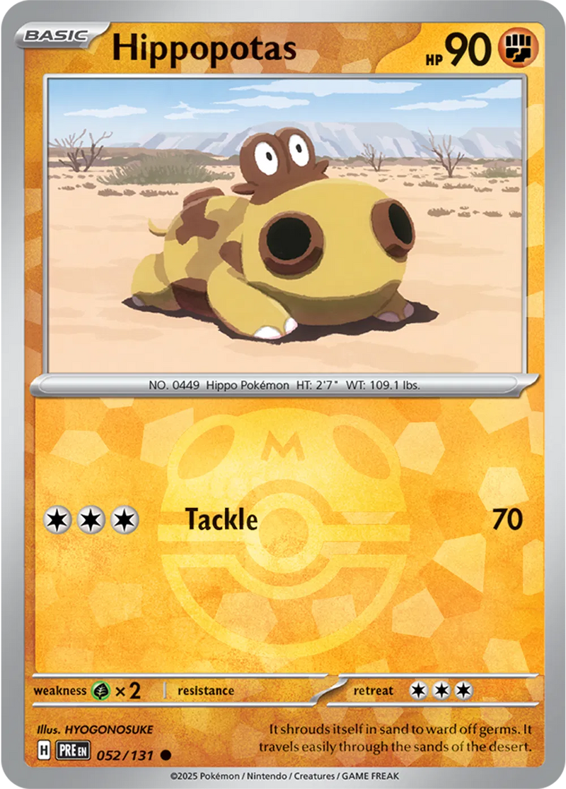 Hippopotas (Master Ball Pattern) - Prismatic Evolutions