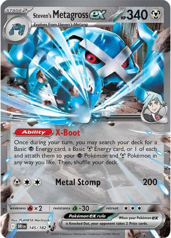 Steven's Metagross ex - Destined Rivals (Double Rare)