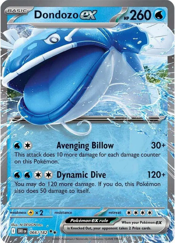 Dondozo ex - Destined Rivals (Double Rare)
