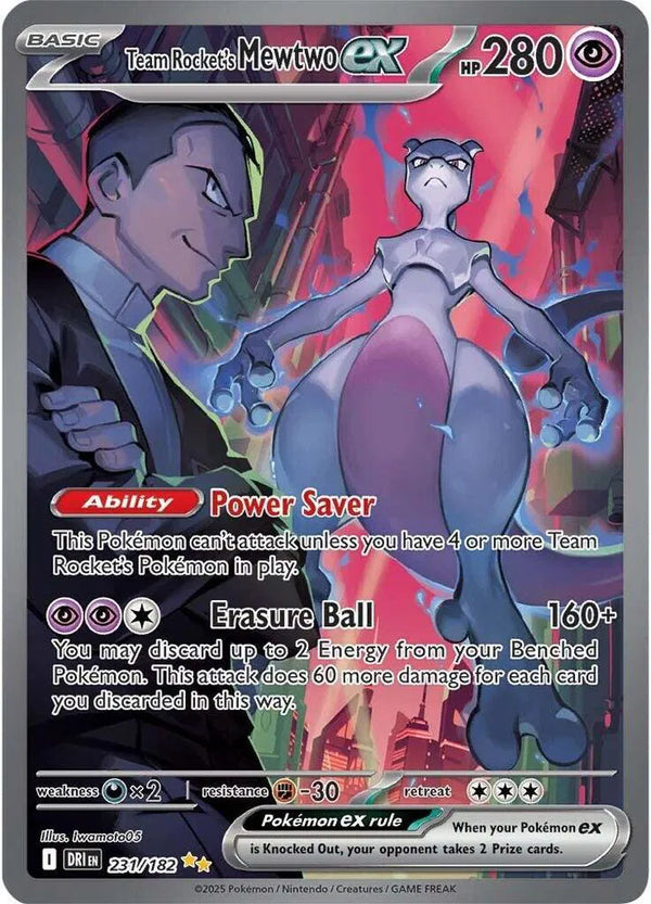 Team Rocket's Mewtwo ex - Destined Rivals (Special Illustration Rare, 231/182 Holo)
