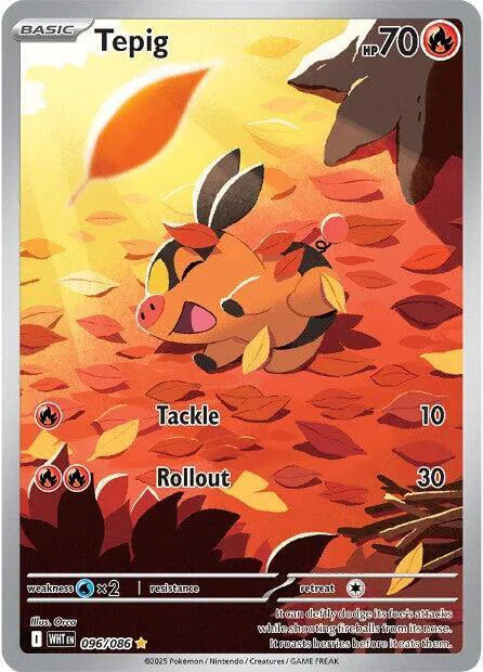 Tepig - White Flare (Illustration Rare)