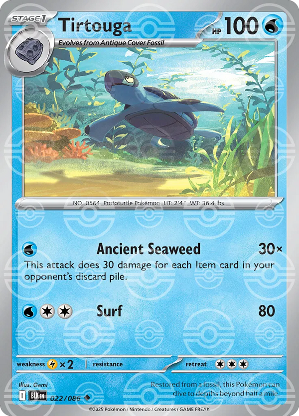 Tirtouga (Poke Ball Pattern) - Black Bolt