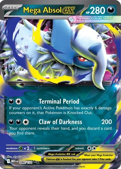 Mega Absol ex - Mega Evolution (Double Rare)