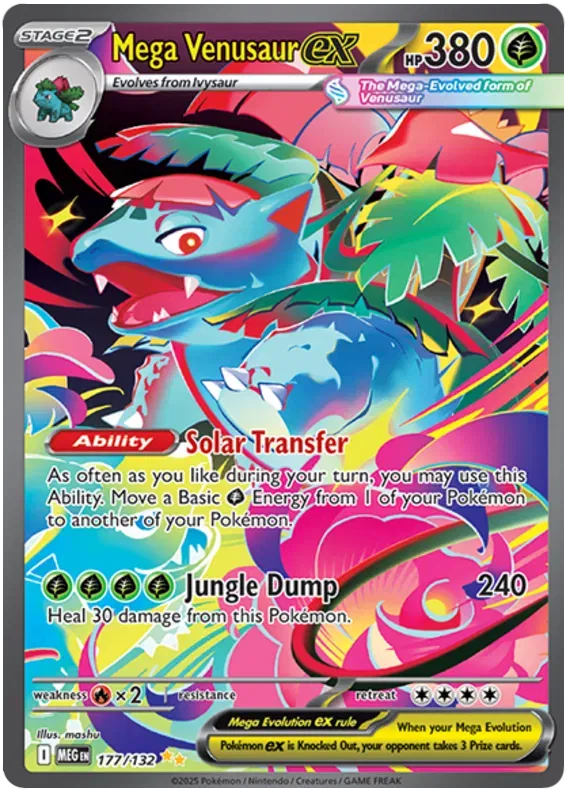 Mega Venusaur ex - Mega Evolution (Special Illustration Rare, 177/132 Holo)