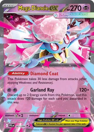 Mega Diancie ex - Phantasmal Flames (Double Rare)