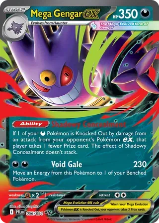 Mega Gengar ex - Phantasmal Flames (Double Rare)