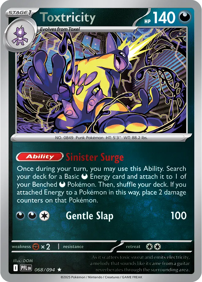 Toxtricity - Phantasmal Flames (068/094 Reverse Holo)