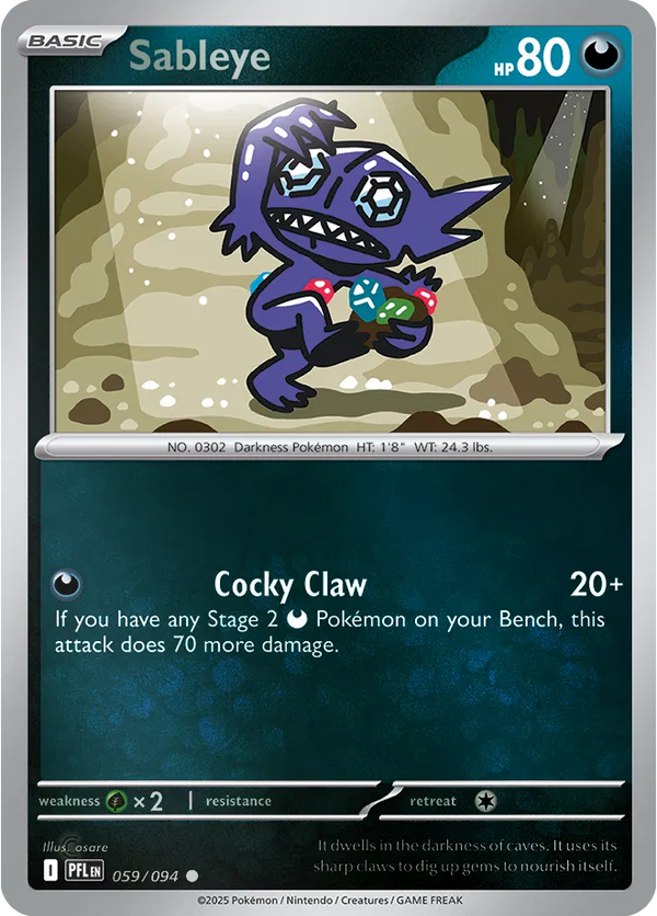 Sableye - Phantasmal Flames (059/094 Reverse Holo)