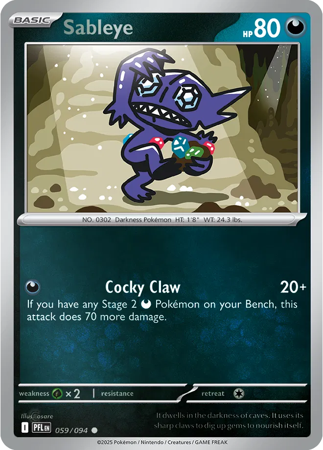 Sableye - Phantasmal Flames (059/094 Reverse Holo)