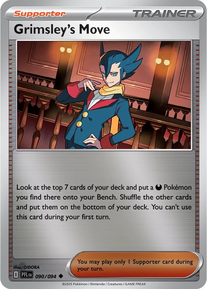 Grimsley's Move - Phantasmal Flames (090/094 Reverse Holo)