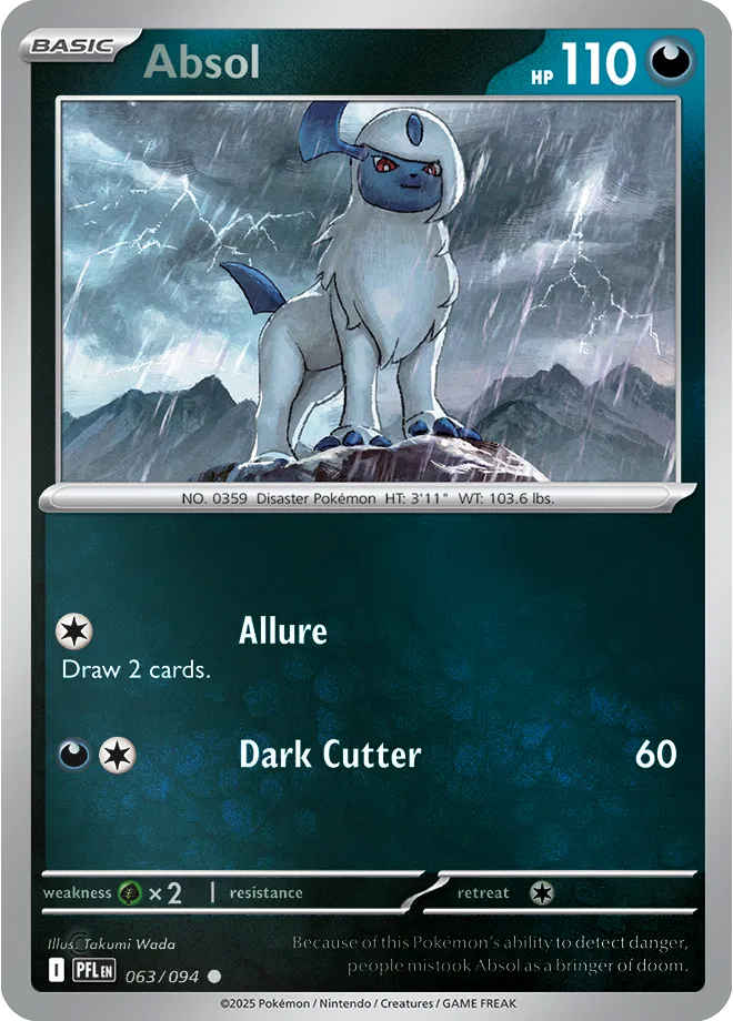 Absol - Phantasmal Flames (063/094 Reverse Holo)