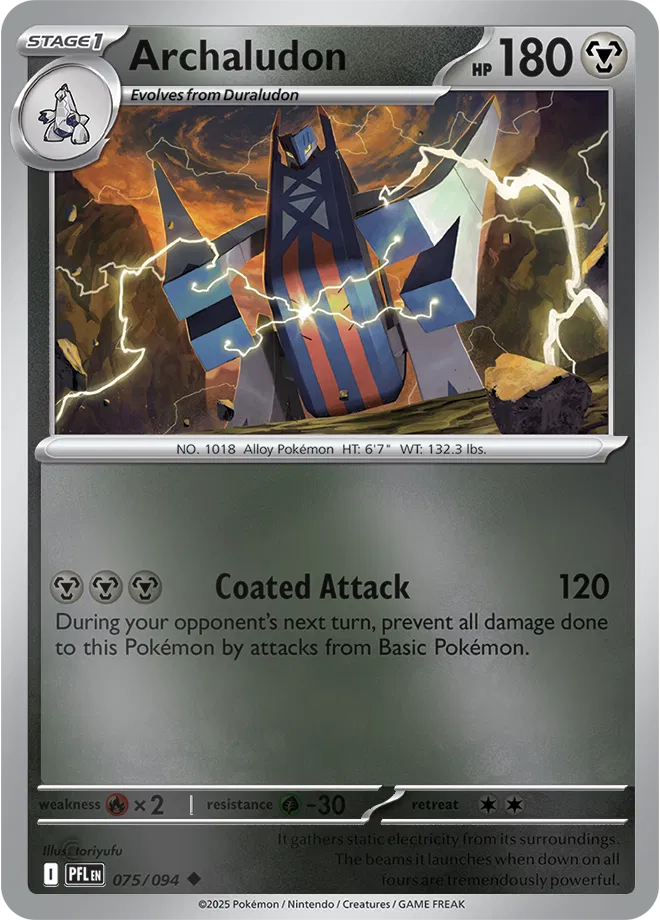 Archaludon - Phantasmal Flames (075/094 Reverse Holo)