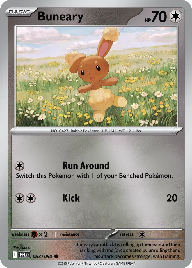 Buneary - Phantasmal Flames (083/094 Reverse Holo)